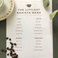 Barista Menu PDF (Free Printable)